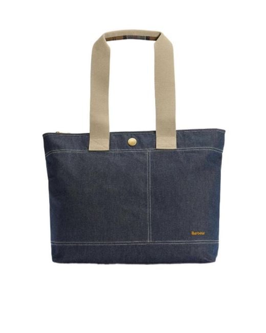 Barbour Blue Mya Denim Tote Bag