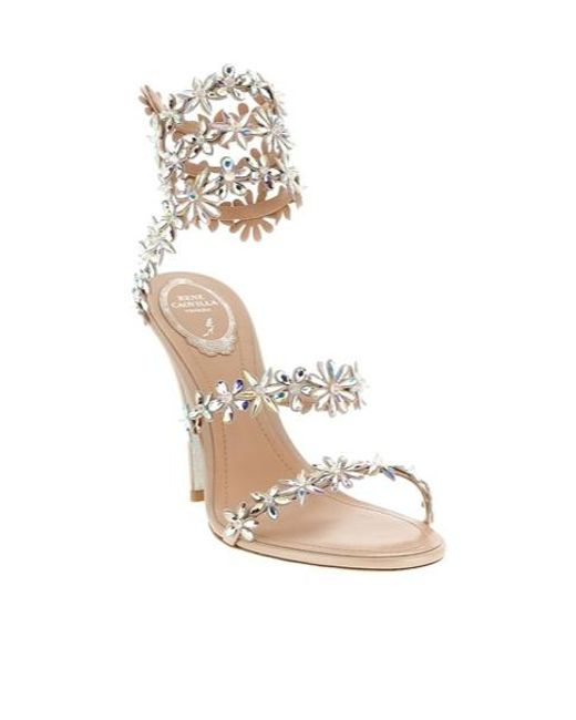 Rene Caovilla Metallic René Caovilla Eva Heeled Sandals