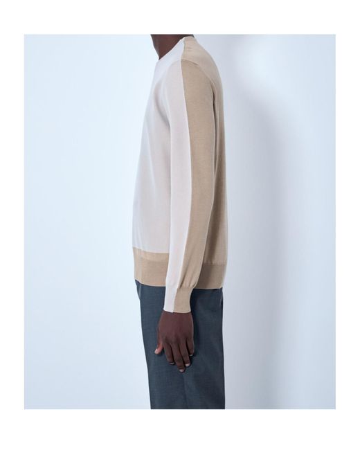 MM6 by Maison Margiela White Fused Crewneck Jumper for men