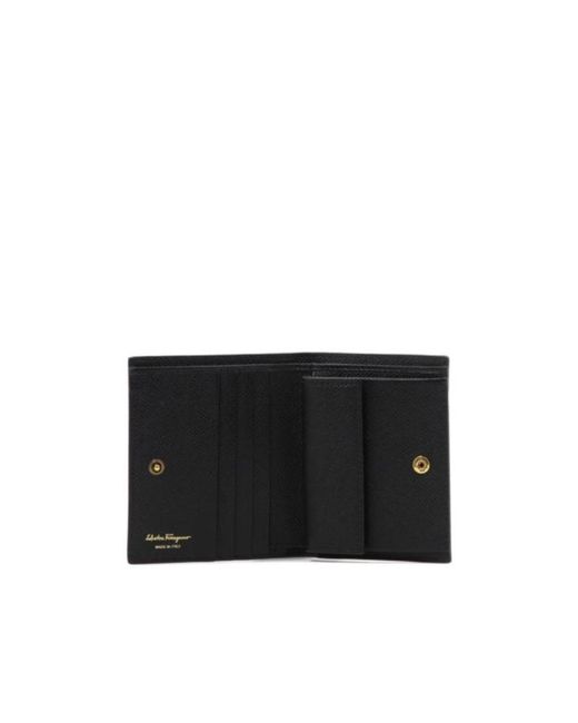 Ferragamo Black Fold Your Wallet for men