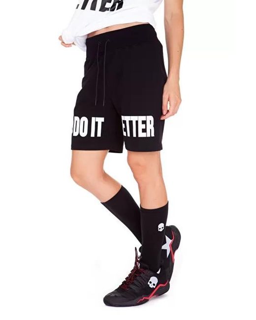 Hydrogen Black Logo Detail Shorts