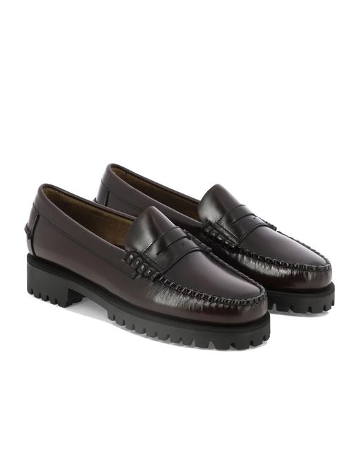 Sebago Black Dan Penny Flat Loafers
