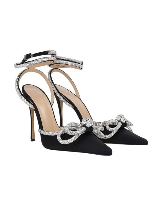 Mach & Mach White Logo High Heels