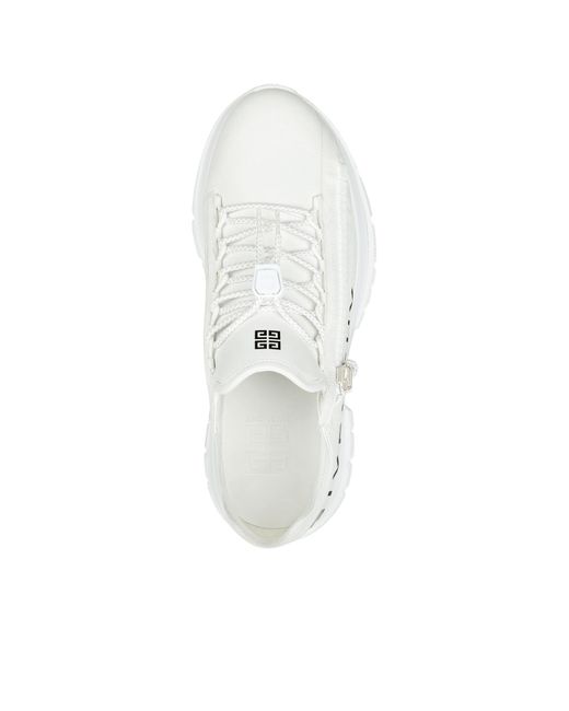 Givenchy White Spectre Runner Lace-Up Sneakers for men