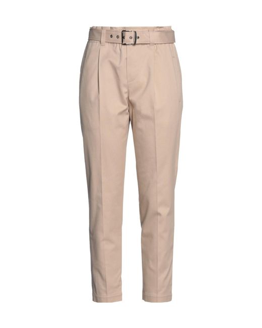 Brunello Cucinelli Natural Fitted Tapered Pants
