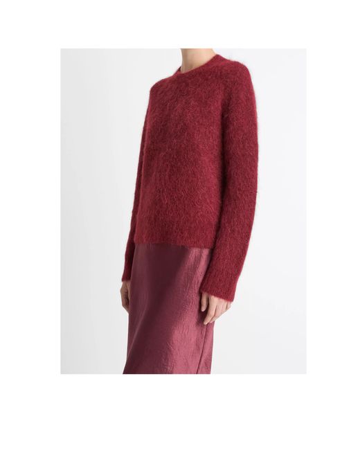 Vince Red Long-Sleeved Sweater