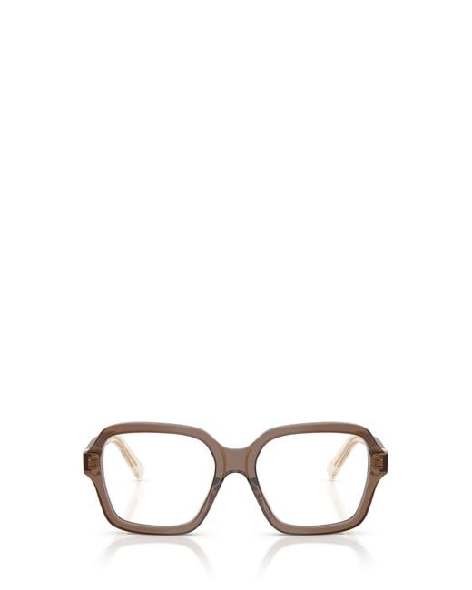 Miu Miu White Eyewear Square Frame Glasses