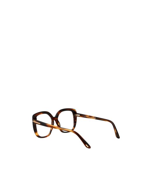 Tom Ford White Eyewear Square Frame Glasses