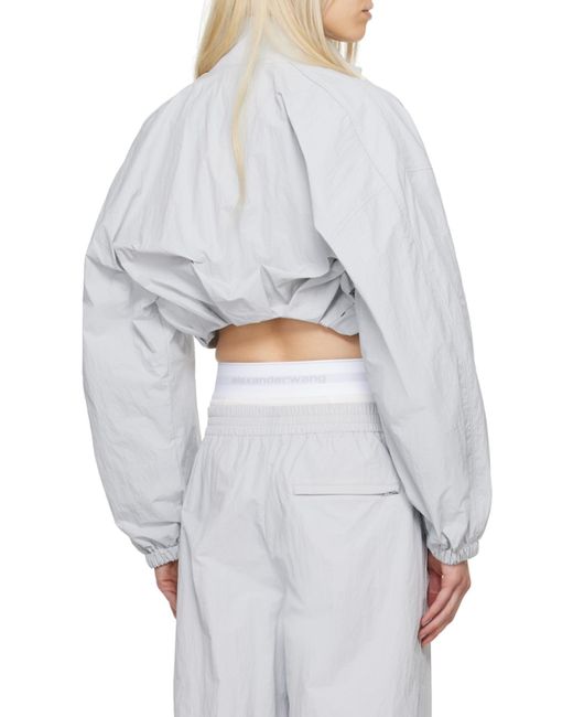 Alexander Wang Gray Bolero Track Jacket