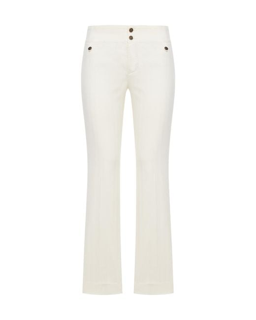Etro White Straight Leg Jeans
