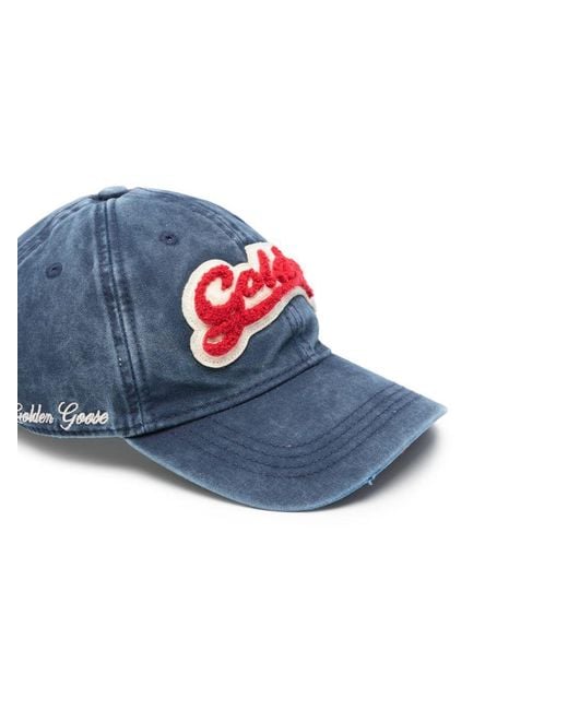Golden Goose Deluxe Brand Blue Logo Hat