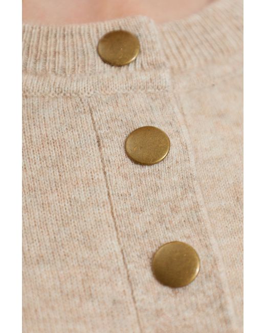Isabel Marant Natural Crew Neck Long-Sleeved Knitwear