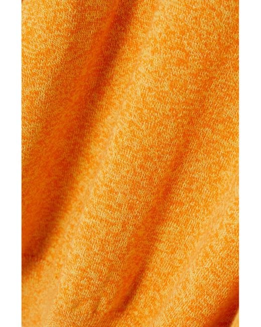 The Elder Statesman Orange Solid-Color Long-Sleeve Sweater