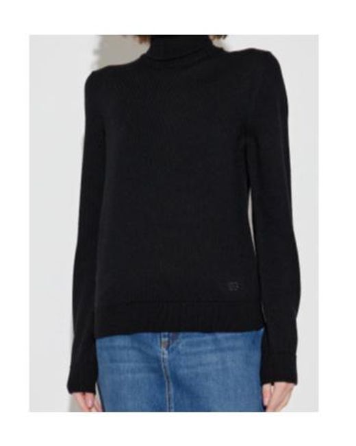 Dolce & Gabbana Blue Turtleneck Knitted Jumper