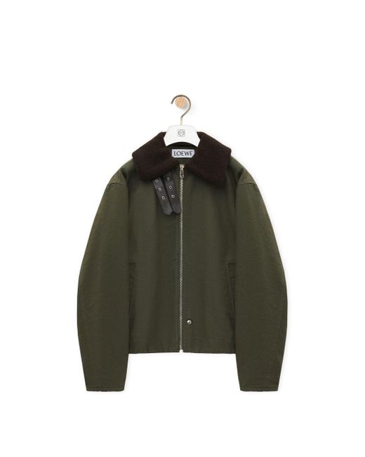 Loewe Green Jacket With Collar for men