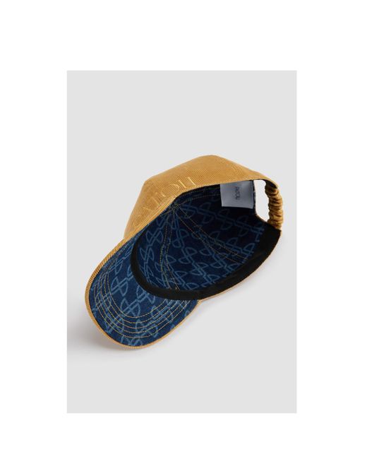Patou Metallic Logo-Embroidered Corduroy Cap for men