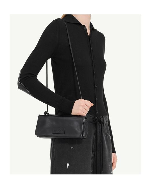 MM6 by Maison Margiela Black Knitted Buttoned Cardigan