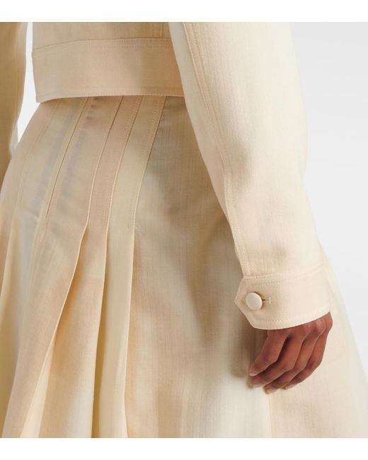 Gabriela Hearst Natural Tereza Short Virgin Wool Jacket