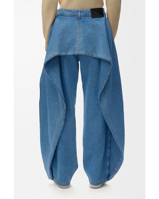 Loewe Blue Wide Leg Jeans