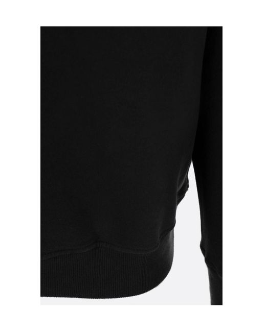 Stone Island Black Logo Patch Crewneck Sweatshirt for men