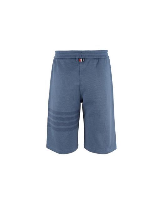 Thom Browne Blue Rwb Striped Shorts for men