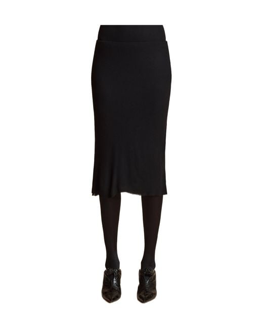 Khaite Black Leema Skirt