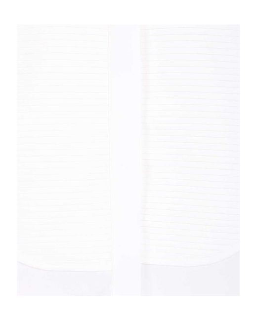 Tom Ford White Pleated Bib Tuxedo Shirt