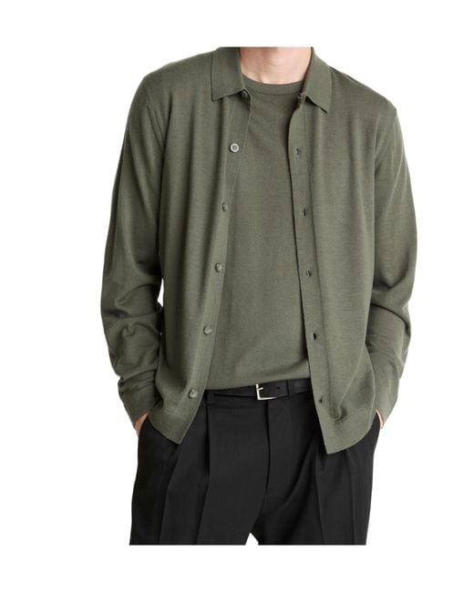 Vince Green Wool And Cashmere Blend Sweaters And Shirts for men