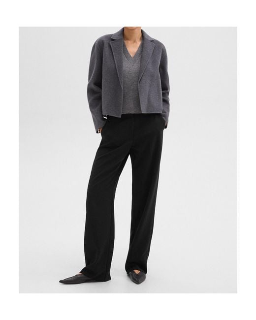 Theory Gray Relaxed Cardigan Jacket