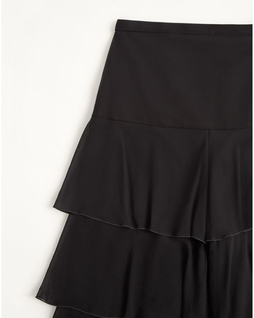 Valentino Black Lightweight Georgette Pleated Trousers