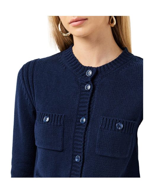 Weekend by Maxmara Blue Dark Knit Cardigan