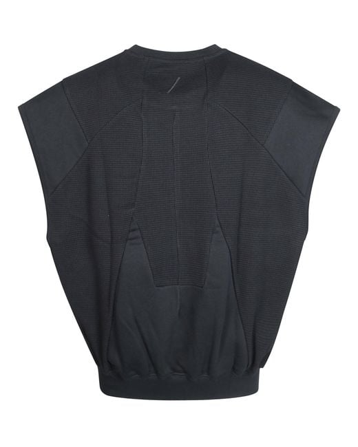 Thom Krom Blue Crew Neck Sweat Top for men
