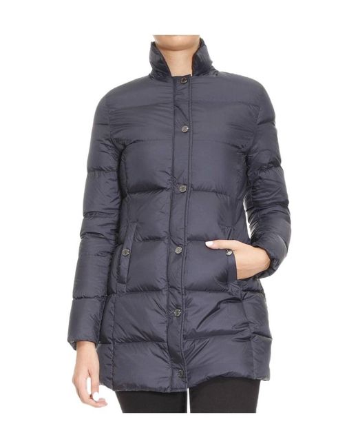 Armani Jeans Blue Long-Sleeved Down Jacket