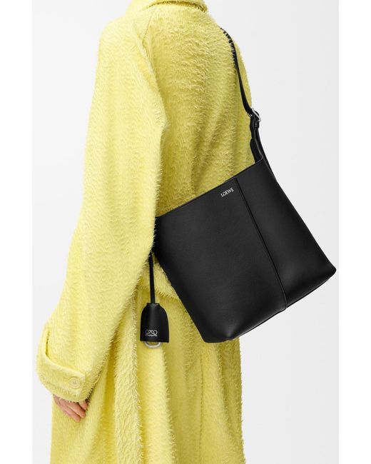 Loewe Black Bilbao Medium Bucket Bag