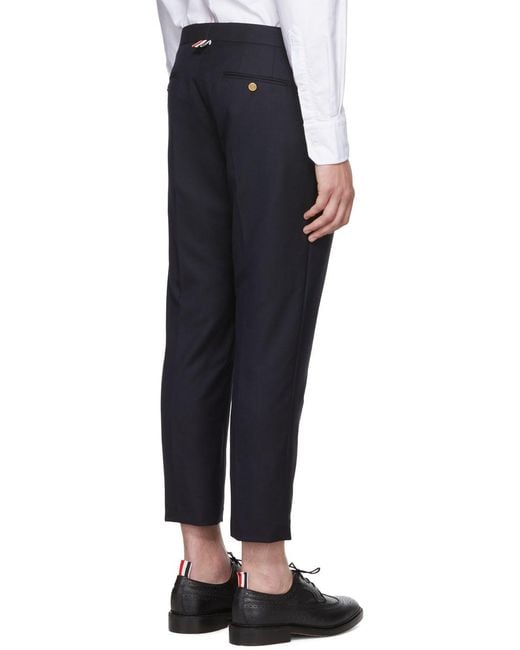 Thom Browne Black Tailored Pants for men