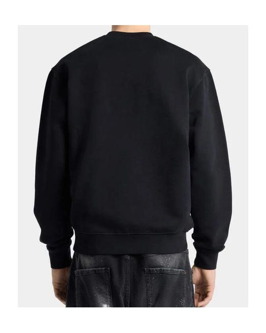 DSquared² Black Graffiti Cool Fit Crewneck for men