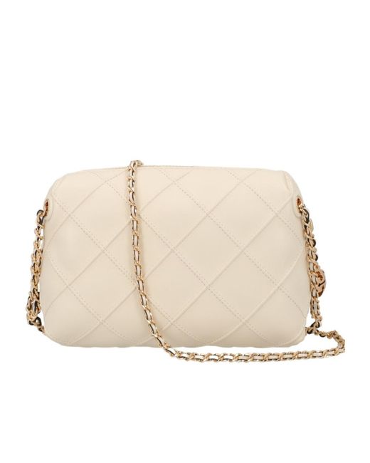 Tory Burch Natural Fleming Soft Crossbody Bag