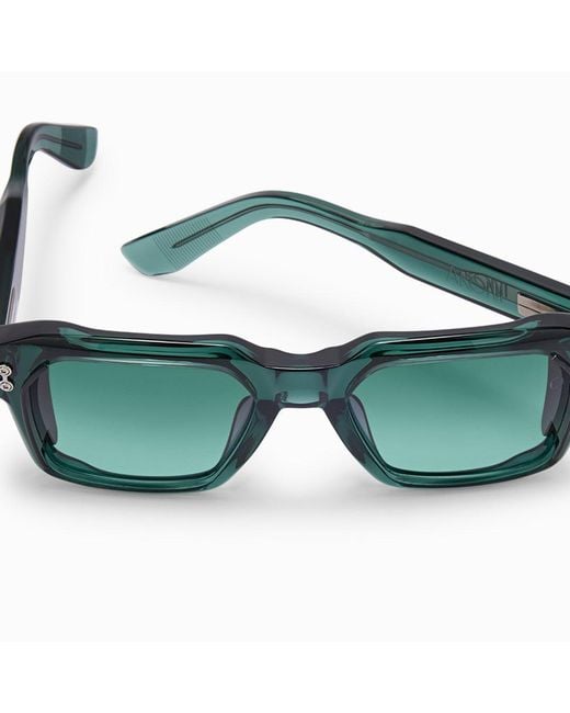 Akoni Green Full-Rim Sunglasses for men