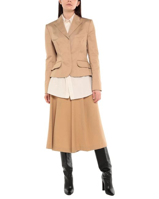 Dolce & Gabbana Natural Solid Color Stretch Long-Sleeve Jacket