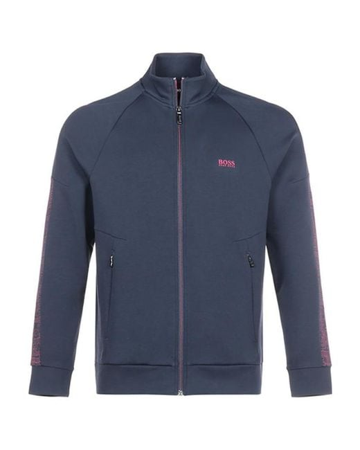 Boss Blue Logo Casual Jacket for men