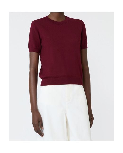 Max Mara Red Giulietta Crewneck Knitted Jumper