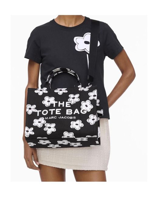 Marc Jacobs Black The Daisy Medium Tote Bag