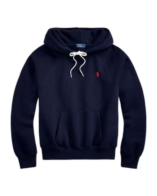 Polo Ralph Lauren Blue Shrunken Fit Fleece Hoodie