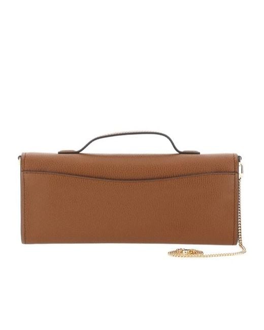 MICHAEL Michael Kors Brown Hamilton Chain Clutch Bag