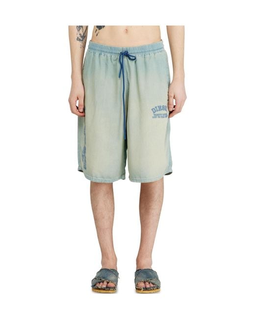 DIESEL Blue Comfortable Casual Shorts for men