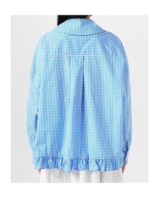 Comme des Garçons Blue Plaid Shirt