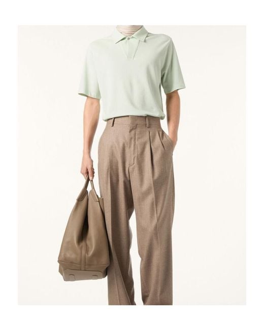 Loro Piana White Pietro Polo Shirt for men