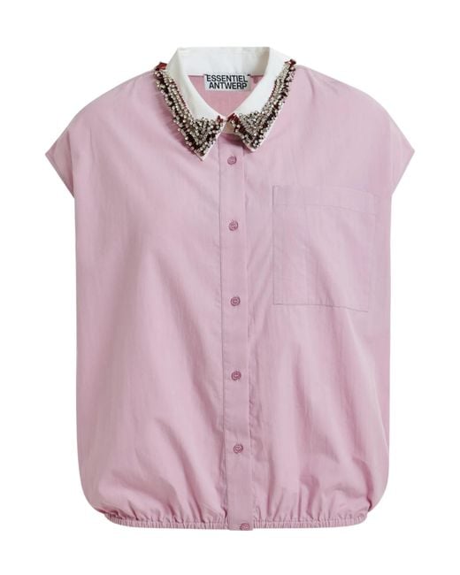 Essentiel Antwerp Pink Sleeveless Shirt