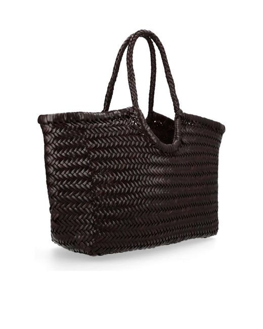 Dragon Diffusion Black Nantucket Woven Tote Bag