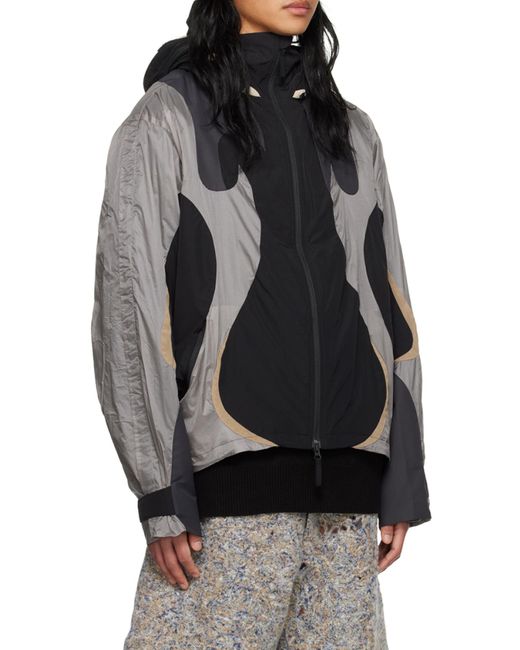 Kusikohc Black Spliced Jacket for men